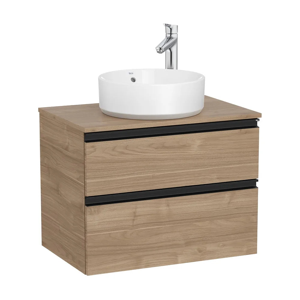 Mueble base suspendido dos cajones para lavabo sobre encimera 60x46x54 cm Roca - Vista 2