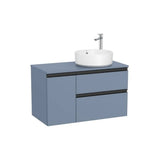 Mueble Base 2 Cajones para Lavabo Sobre Encimera Derecha 90x46x53cm Colección The Gap Roca