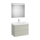 Mueble Base 2 Cajones Lavabo Centrado Fineceramic Espejo Led Colección Eidos Roca