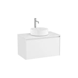 Mueble Base Suspendido Cajón para Lavabo Sobre Encimera 79x45x44cm Colección Ona Roca