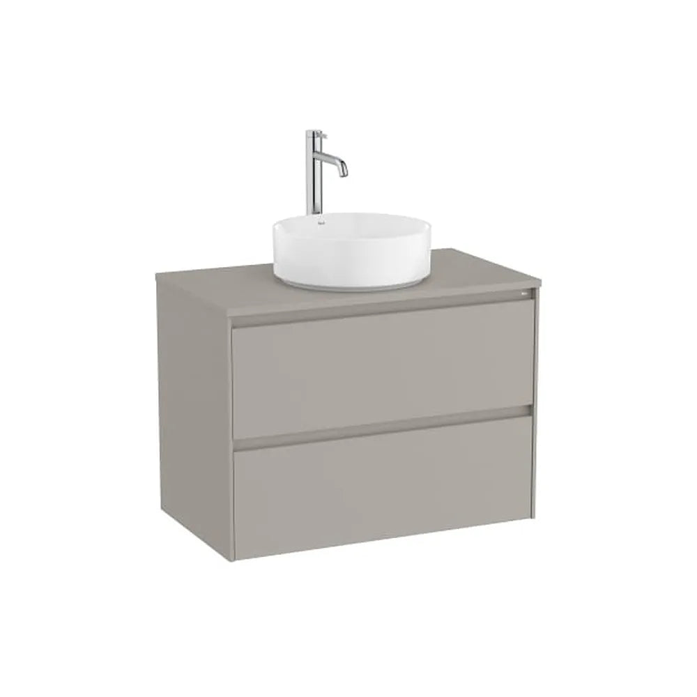 Mueble Base Suspendido 2 Cajones para Lavabo Sobre Encimera 79x45x58cm Colección Ona Roca - Vista 1