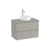 Mueble Base Suspendido 2 Cajones para Lavabo Sobre Encimera 79x45x58cm Colección Ona Roca