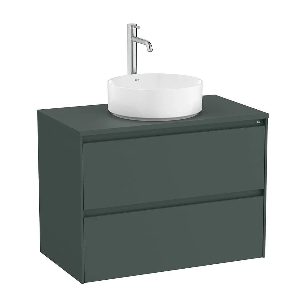 Mueble base suspendido dos cajones para lavabo sobre encimera 79x45x58 cm Roca - Vista 2