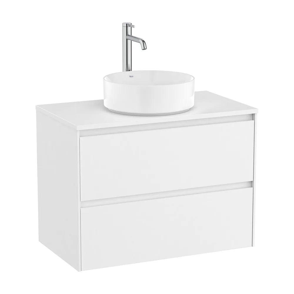 Mueble base suspendido dos cajones para lavabo sobre encimera 79x45x58 cm Roca - Vista 2