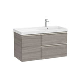 Mueble Base Asimétrico con 2 Cajones y Puerta Lavabo Plus Derecha 100x46x57cm Roca