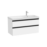 Mueble Base with Basin Plus a la Derecha 2 Cajones Cierre Amortiguado 100x46x57cm Colección The Gap Roca