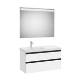 Mueble Base 2 Cajones Lavabo Plus Izquierda Espejo Led 100x46x57cm Colección Eidos Roca