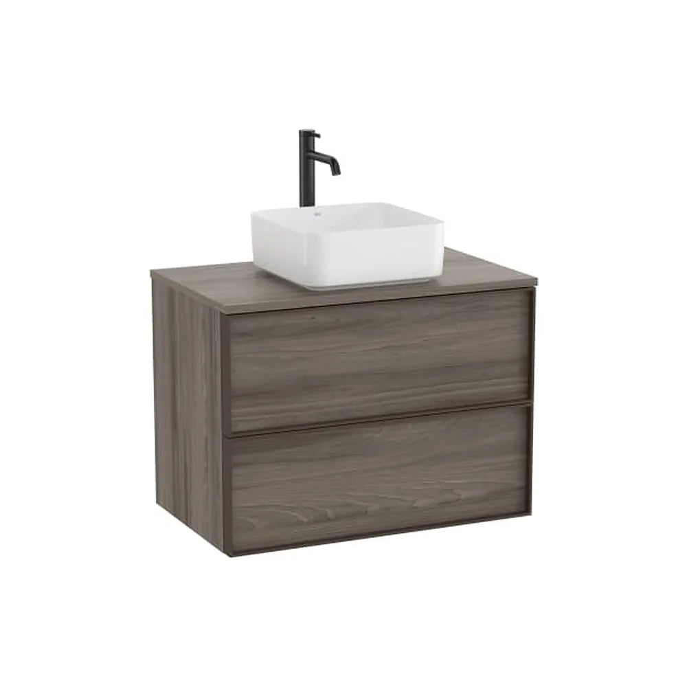 Mueble Base Suspendido 2 Cajones para Lavabo Encimera Magnolia 80x49x58cm Colección Inspira Roca - Vista 1