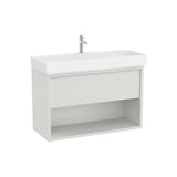 Mueble Base Suspendido con Lavabo 1 Cajón Estante Abierto 100x43x60cm Roca