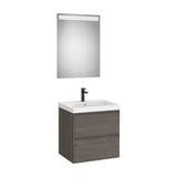 Mueble Base 2 Cajones Lavabo Fineceramic Espejo Led 60x46x62cm Colección Eidos Roca