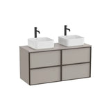 Mueble Base Suspendido Cuatro Cajones para Lavabo Sobre Encimera 117 6x56 5 Cm 6x48 cm Colección Inspira Roca