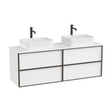 Mueble Base Suspendido Cuatro Cajones para Lavabo Sobre Encimera 1576x48x56cm Colección Inspira Roca