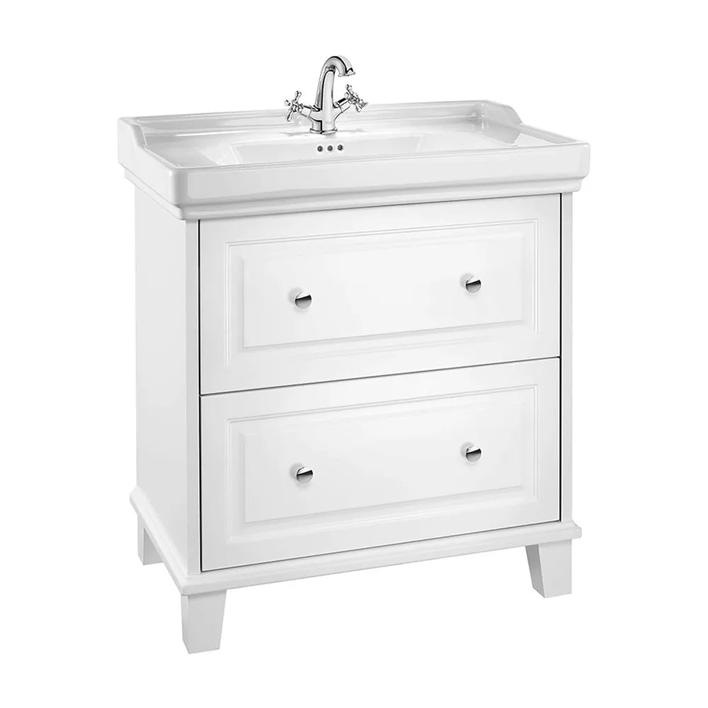 Mueble base con dos cajones y lavabo con 1 orificio 80x50x87 cm Roca - Vista 2