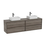 Mueble Base Suspendido Cuatro Cajones para Lavabo Sobre Encimera Magnolia Colección Inspira Roca