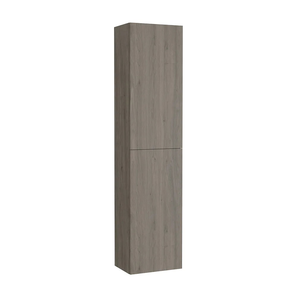 Columna suspendida de dos puertas con estantes regulables roble oscuro Roca - Vista 2