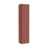 Columna Suspendida de Dos Puertas Batientes con Estantes Regulables Color Terracota Colección Inspira Roca