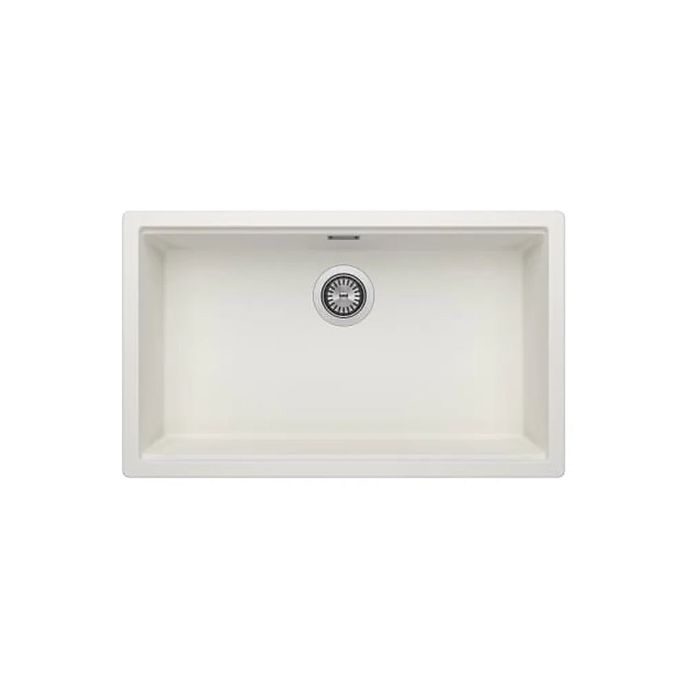Fregadero Rectangular de 1 Cubeta Bajo Encimera 72x38x19cm Blanco Roca - Vista 1
