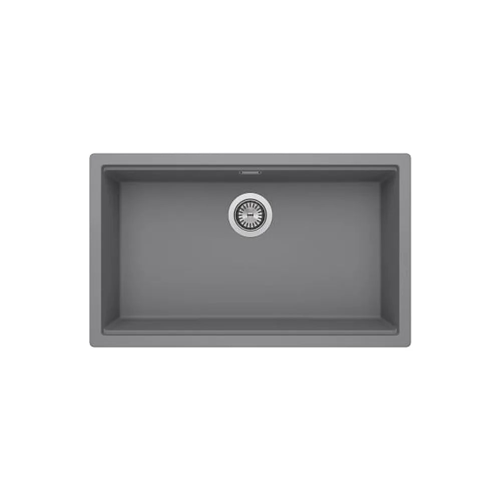 Fregadero rectangular de 1 cubeta bajo encimera 72x38x19 cm Quarzex Roca - Vista 1