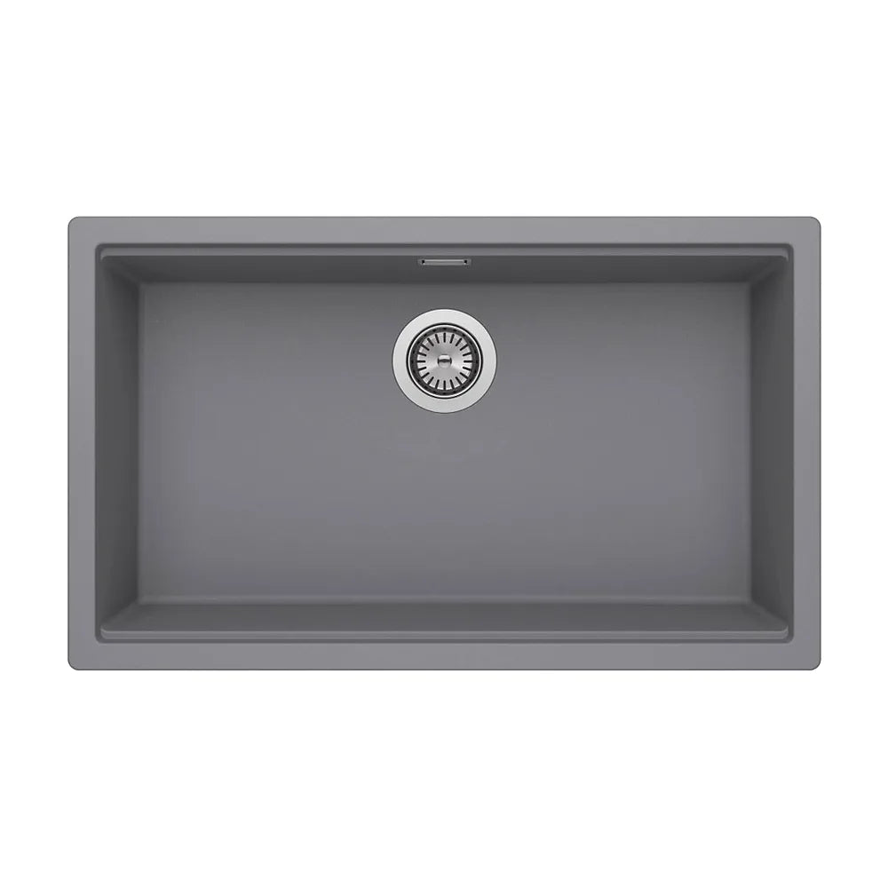 Fregadero rectangular de 1 cubeta bajo encimera 72x38x19 cm Quarzex Roca - Vista 2