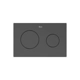 Plaque de Commande Double Chasse X 1,0 Cm Noir Titane Brossé Compatible One Basic Tank One Duplo 25,4x16,4 cm Roca