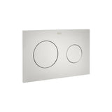 Placa de Accionamiento Color Perla para Inodoro Duplo WC One 25x16cm Roca