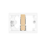 Botão de Placa de Acionamento de Descarga Dupla para Painel Frontal Ps4 Compatível Com Sistema S Duplo Roca