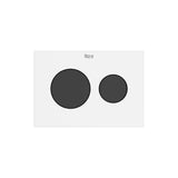 Pulsador Doble para Cisterna Empotrada Titanio Duplo 189x3x130mm Negro Roca