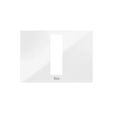 Panel Frontal para Pulsadores Ps4 Cristal 20 5 Cm Duplo 2x14 cm White Roca