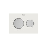Panel Frontal para Pulsadores 2 Botones Porcelana Blanca Duplo 20x0.3x14.5cm Roca