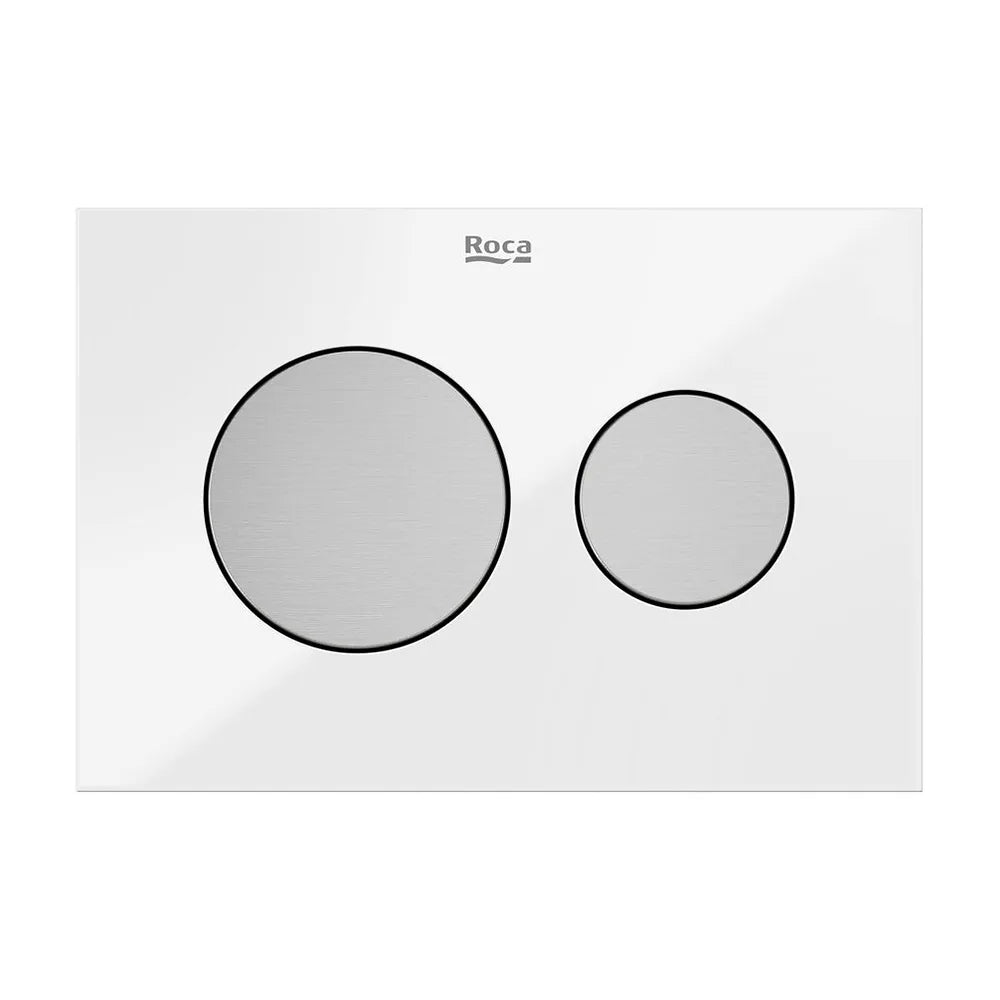 Panel frontal para pulsadores PS3 20x0 3x14 5 cm cristal blanco Roca - Vista 2