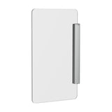 Separador para Urinario Cristal Templado Perfil Aluminio Plata Mate 8mm Roca