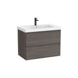Mueble Base Suspendido 2 Cajones Lavabo Cuadrado Fineceramic 80x46x62cm Roca