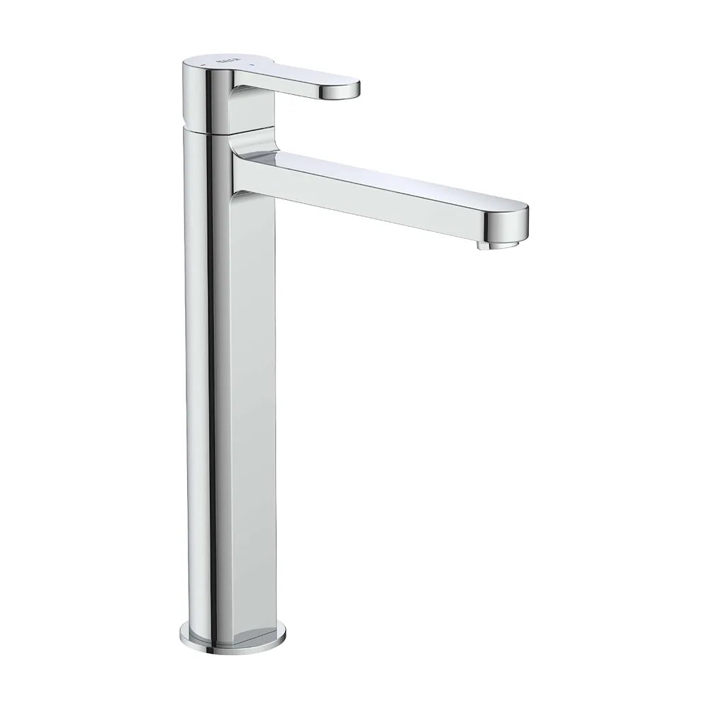 Grifería monomando para lavabo caño alto cuerpo liso cromado Cold Start Roca - Vista 1
