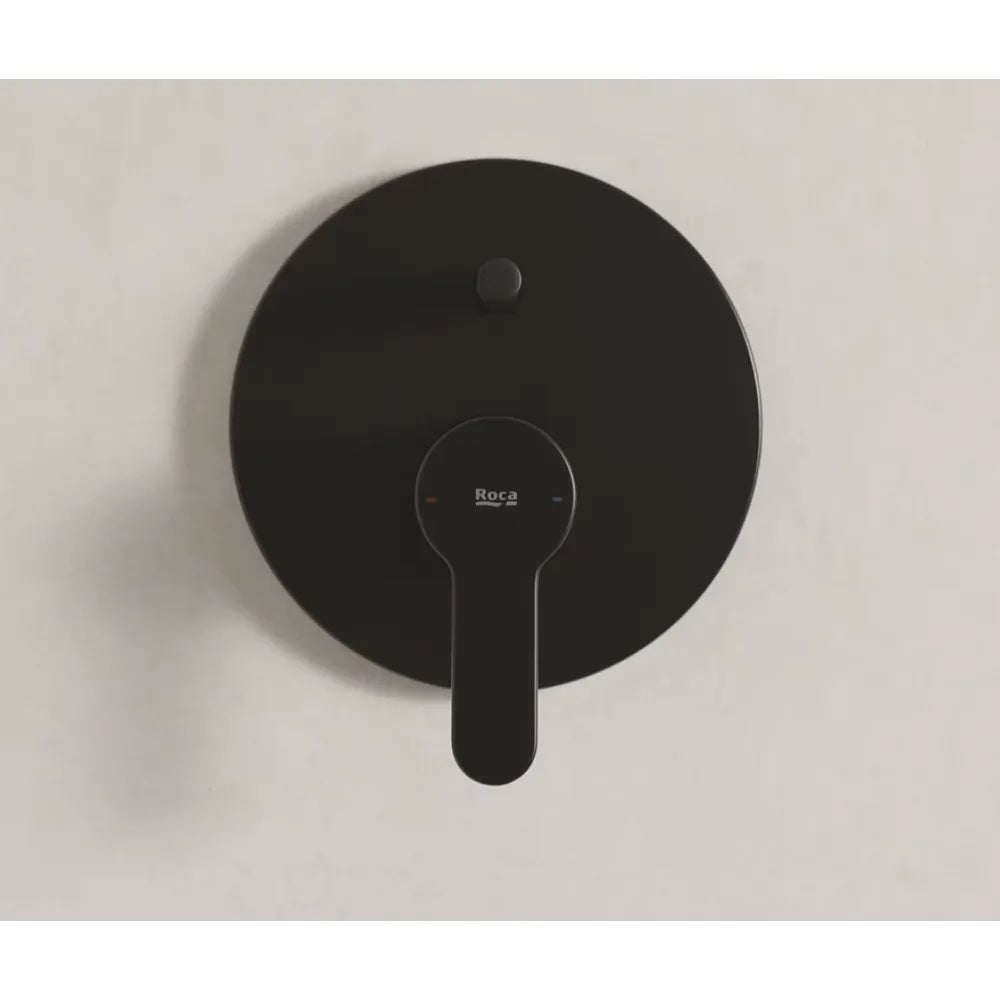 Grifería Empotrable para Baño Ducha 2 Vías con Inversor Automático L20 20x15x16cm Negro Mate Roca - Vista 2