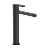 Single Lever Washbasin Tap High Spout Smooth Body Matte Black Roca