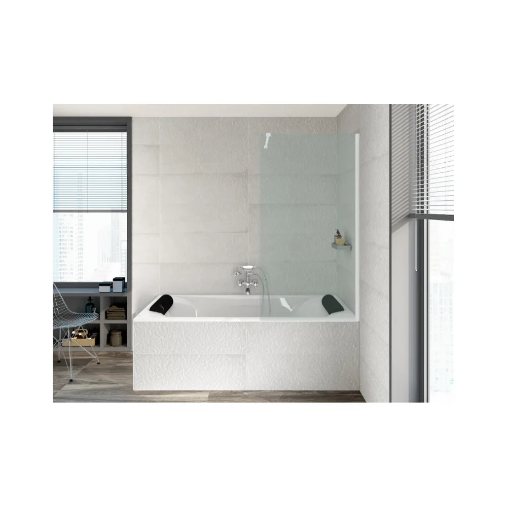 Bañera acrílica rectangular encastrada de 180x90x42 cm blanca Becool Biplaza ROCA - Vista 4