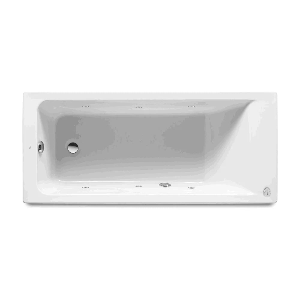 Bañera rectangular de 140 cm fabricada en acrílico de color blanco Easy Square ROCA - Vista 3