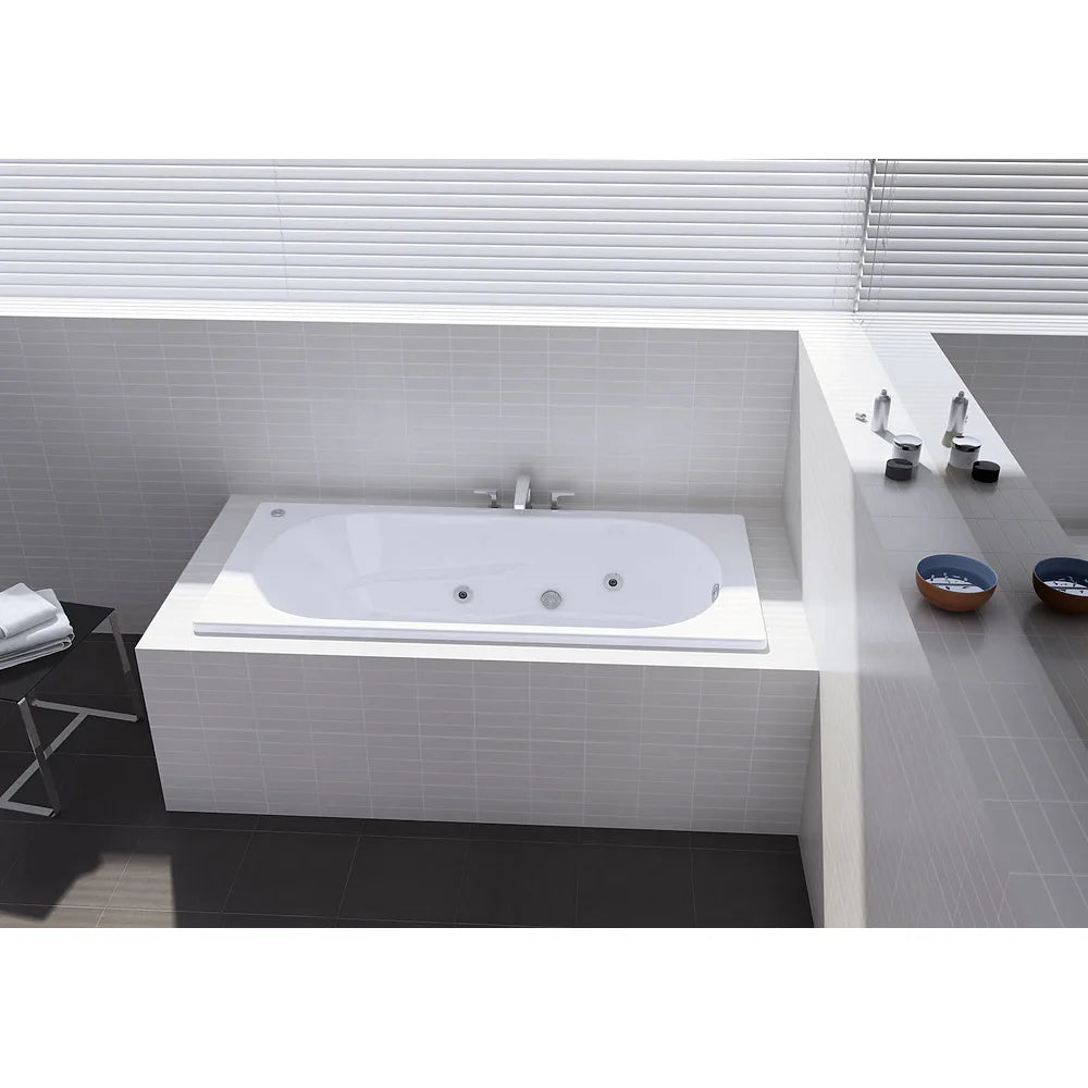 Pack de bañeras de forma rectangular de 160 cm fabricado en acrílico de color blanco Genova ROCA - Vista 3