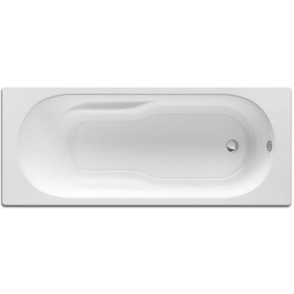 Pack de bañeras de forma rectangular de 160 cm fabricado en acrílico de color blanco Genova ROCA - Vista 1