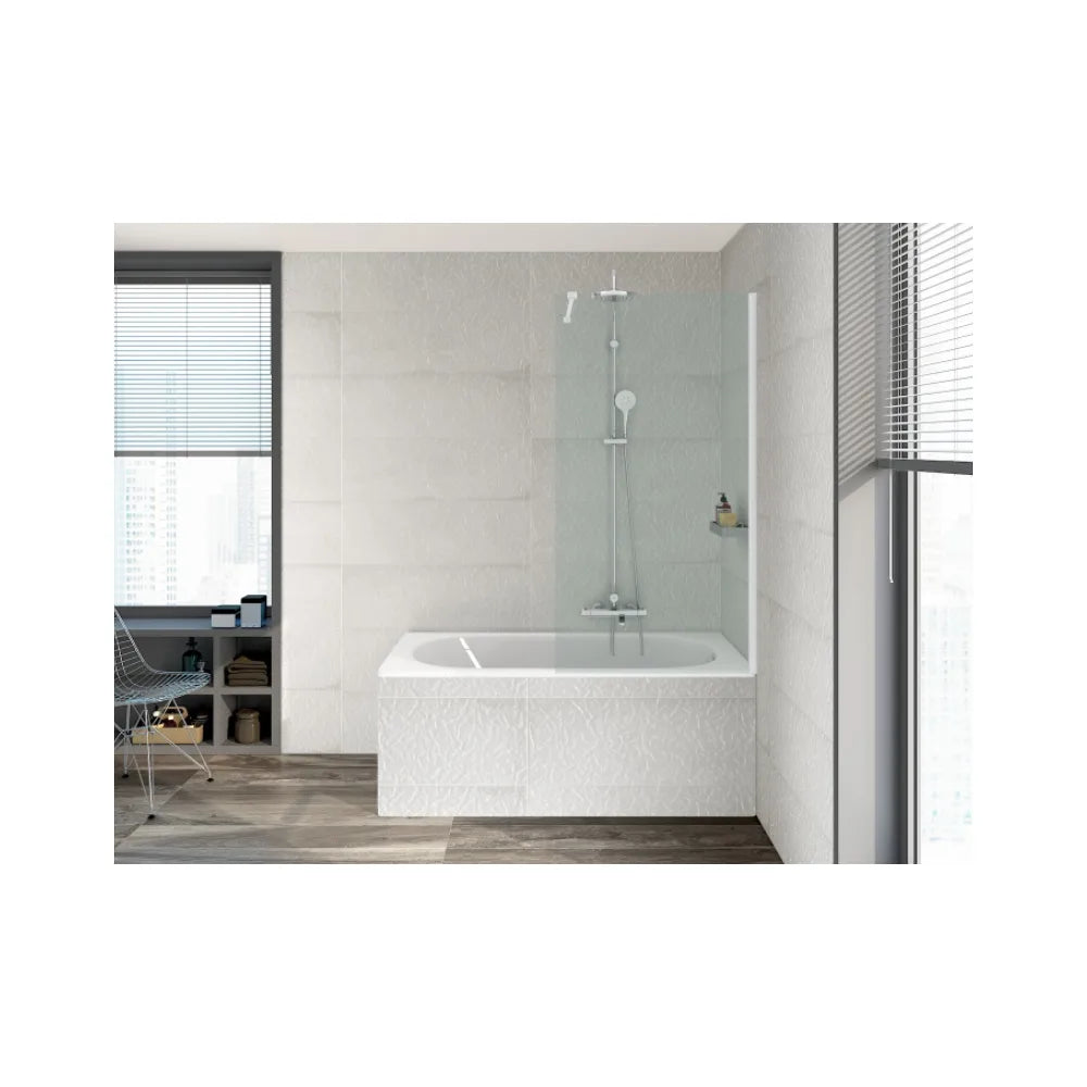 Pack de bañeras de forma rectangular de 160 cm fabricado en acrílico de color blanco Genova ROCA - Vista 2