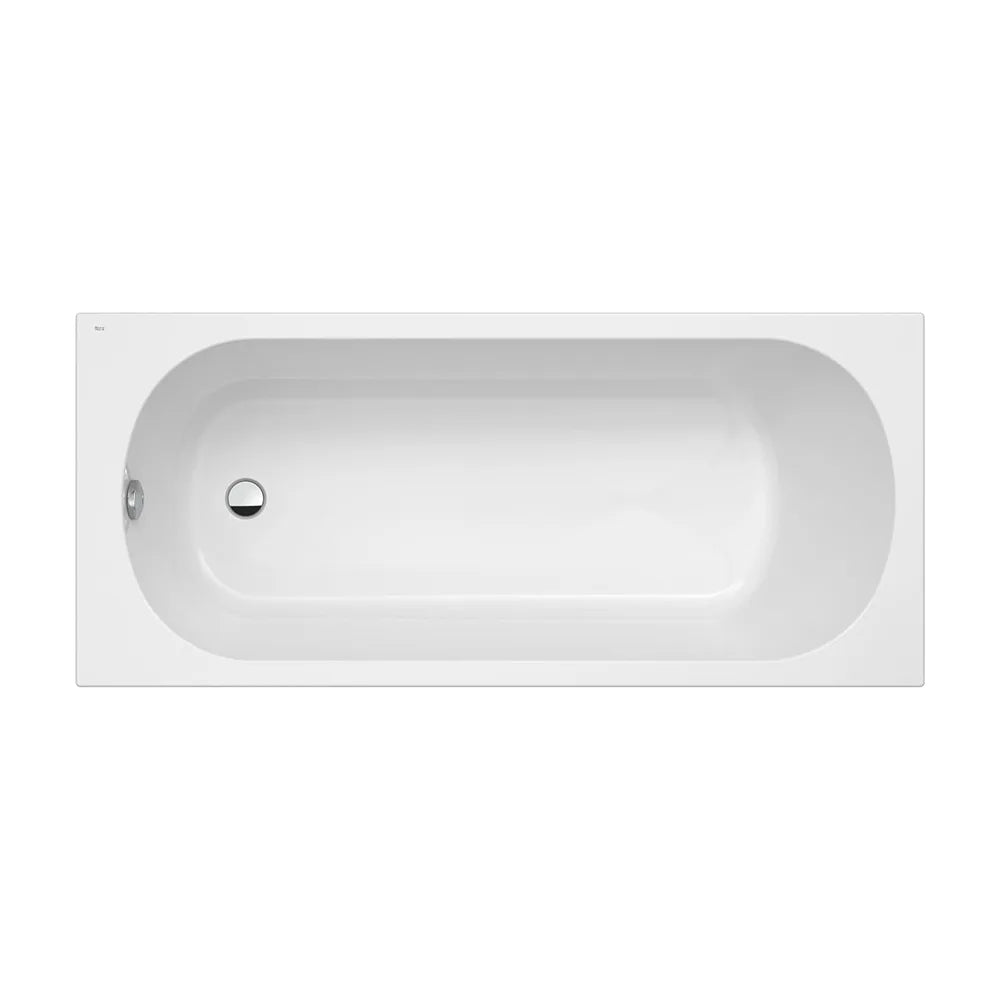 Bañera rectangular de 170 cm de largo fabricado en acrílico de color blanco Genova Roca - Vista 1