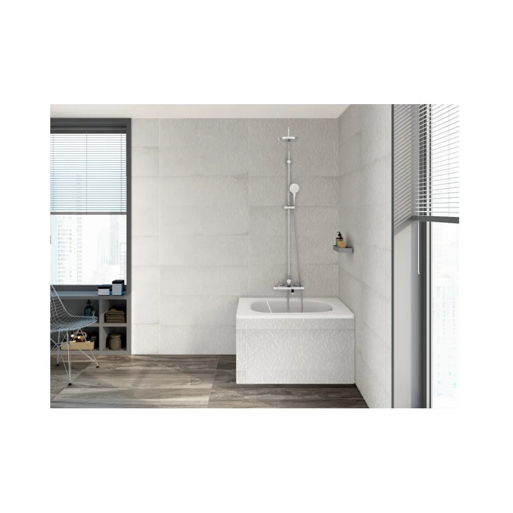 Bañera rectangular de 150 cm fabricada en hierro fundido de color blanco Continental Roca - Vista 2