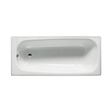 Baignoire de Forme Rectangulaire Fabriquée en Acier de Couleur Blanche Contesa Aqua 100 cm Roca
