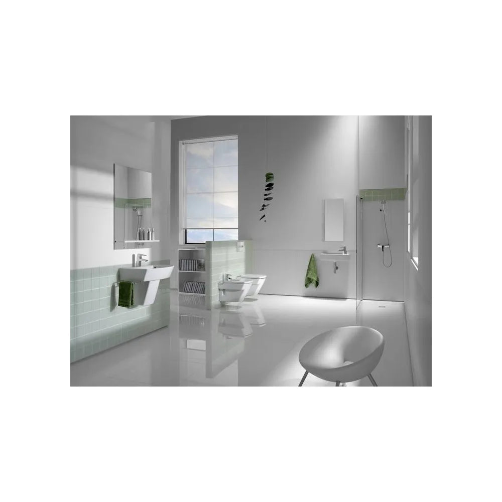 Lavabo para cuarto de baño de 50 cm fabricado en porcelana de color blanco Hall Roca - Vista 2
