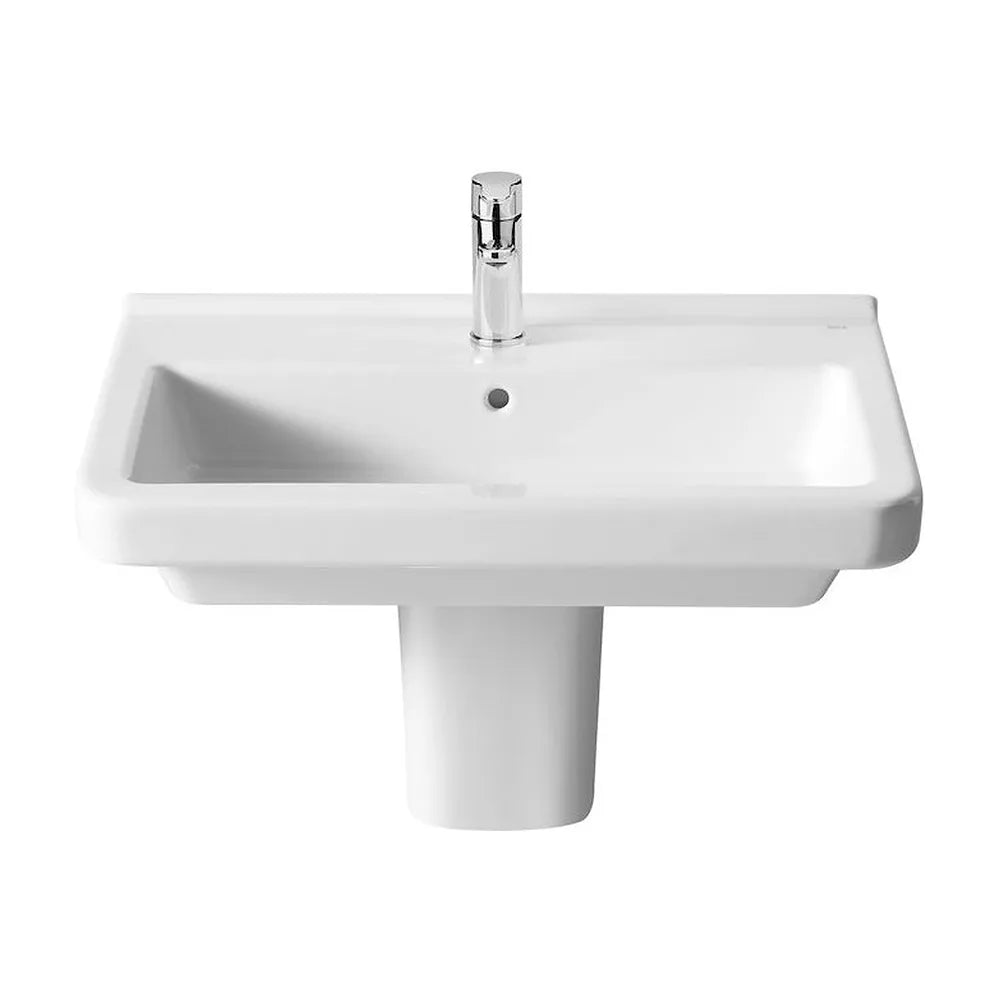 Lavabo con Semipedestal Dama 65 cm Blanco Roca - Vista 1