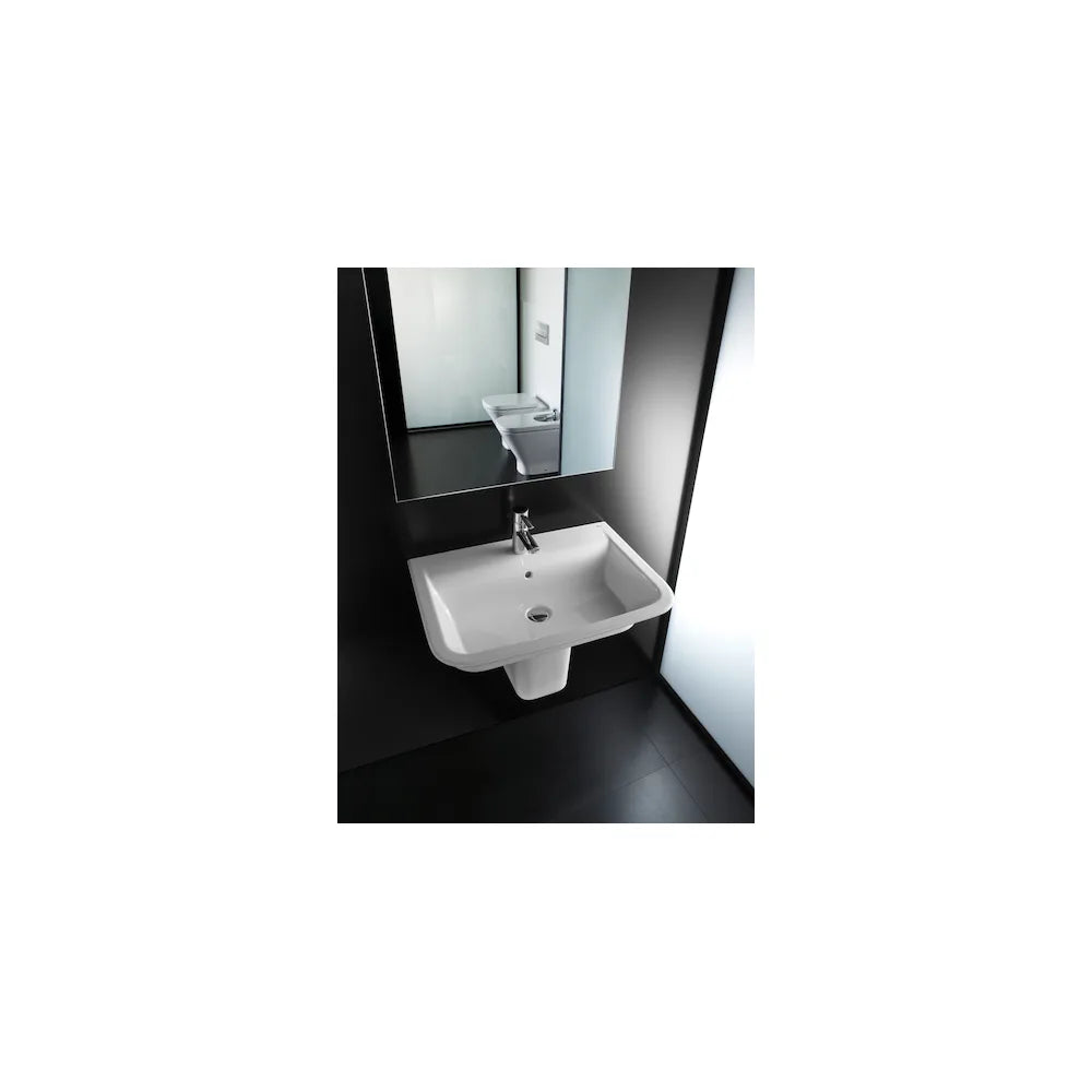 Lavabo con Semipedestal The Gap 65 cm Blanco Roca - Vista 2