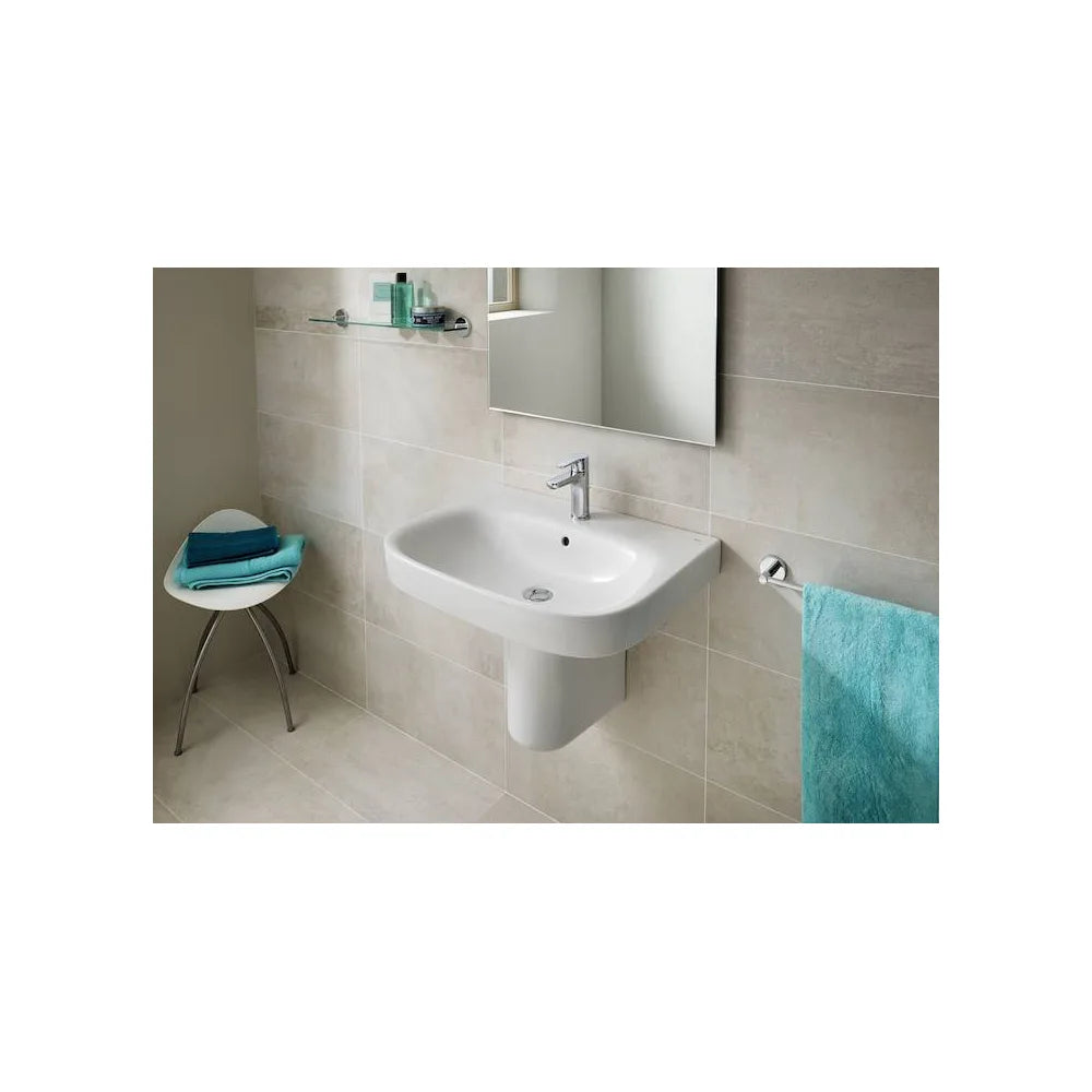 Lavabo con Semipedestal Debba 50 cm Blanco Roca - Vista 3