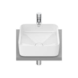 Lavabo para Instalar Sobre Encimera Fineceramic Square Inspira 37 cm White Roca
