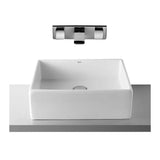 Lavatório para Instalação Sobre Bancada Fabricado Em Porcelana de Cor Branca Sogia 46 cm Roca