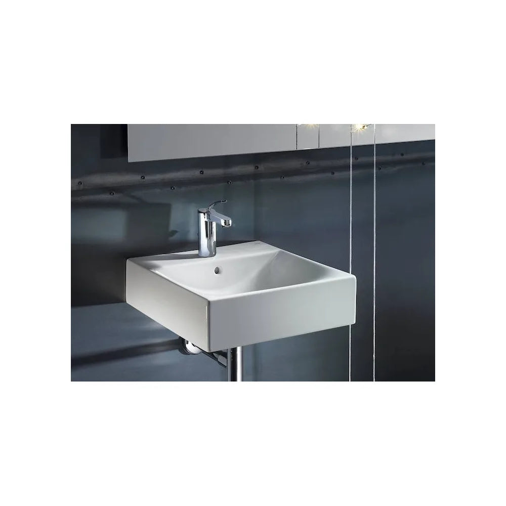 Lavabo para instalación sobre encimera de 46 cm fabricado en porcelana de color blanco Sofia Roca - Vista 3